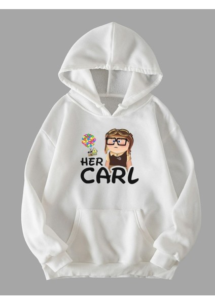 Carl ve Ellie Sevgili Kombini Sweatshirt Tekli