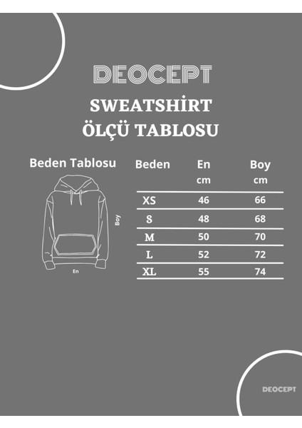 Revival Baskılı Oversize Kapüşonlu Sweatshirt