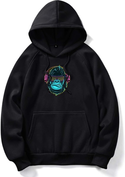 Goril Baskılı Oversize Kapüşonlu Sweatshirt fiyatları