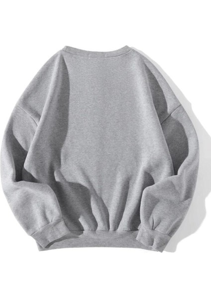 Kadın Gri Oversize Palm Springs Baskılı Sweatshirt fiyatları