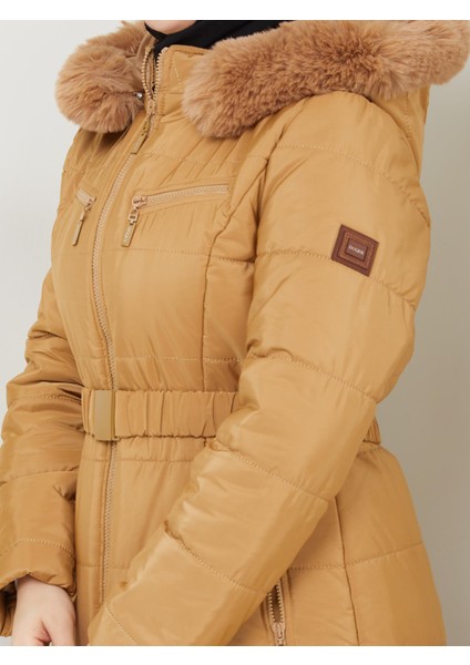 Araboy Şişme Kapitone Kadın Kışlık Kaban Kapşonlu 67058 fiyatları