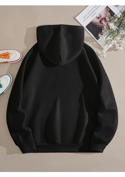 Brooklyn New York Baskılı Ünisex Kapüşonlu Oversize Sweatshirt modelleri