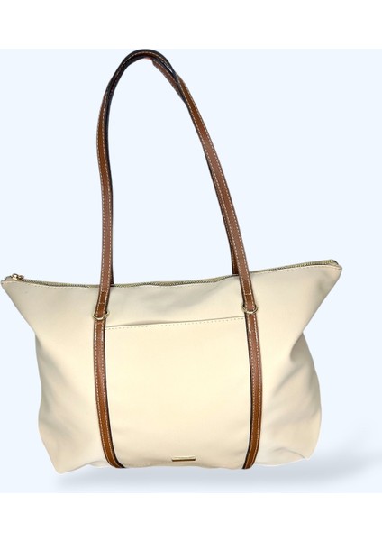 Geniş Hacimli Lacivert Renkli Su Geçirmez Kumaş Büyük Boy Omuz Çantası