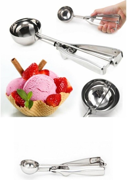 Metal Çek Bırak Dondurma Kepçesi