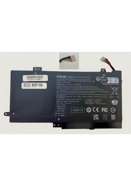 Hp Pavilion X360 15-BK000NT W9T69EA, Pavilion X360 13-S102NT P4A53EA Notebook Batarya - Pil