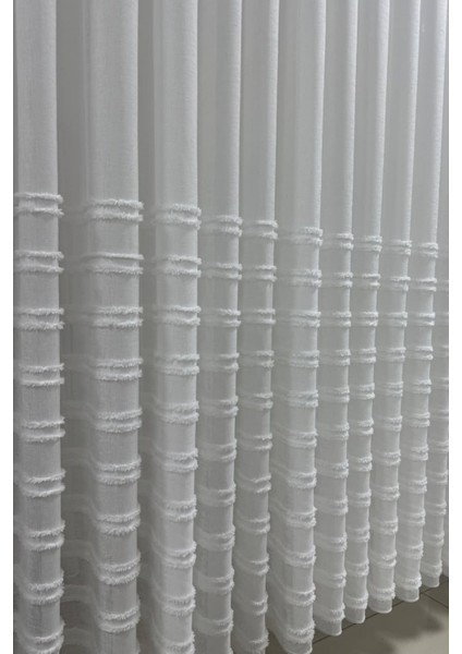 Iskandinav Ponpon Tül Perde Sık Pileli Keten Kumaş, Ağır Gramaj, Kurşun Etekli | Zarif ve Modern modelleri