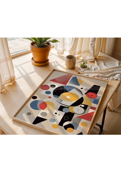 Renkli Modern Tarz 3'lü Ahşap Tablo Seti 21 x 30