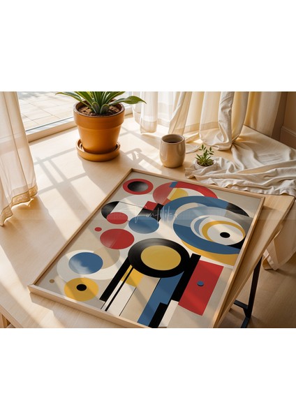 Renkli Modern Tarz 3'lü Ahşap Tablo Seti 21 x 30