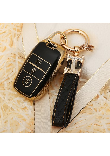 Yeşil H Kia Optima Sorento Niro Soul Aksesuarları Için Tpu 3 Butonlu Araba Uzaktan Kumanda Anahtar Kılıfı Tutucu Anahtarlık (Yurt Dışından) fiyatları