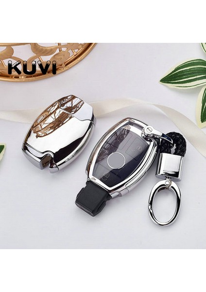 Anahtarlık ile Mavi Mercedes Benz A B R G Sınıfı Için Yüksek Kaliteli Pc+Tpu Anahtarlık Kılıfı - Anahtarlık Koruyucu Kabuk Tutucu W204 W251 W463 W176 Için (Yurt Dışından)