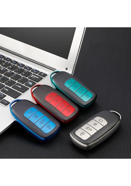 Siyah Anahtarlık Chery Tiggo 8 Pro Yeni Yumuşak Tpu Araba Anahtar Kılıfı 4 Düğme Uzaktan Kumanda Koruyucu Kapak Aksesuarları Tpu (Yurt Dışından) fiyatları