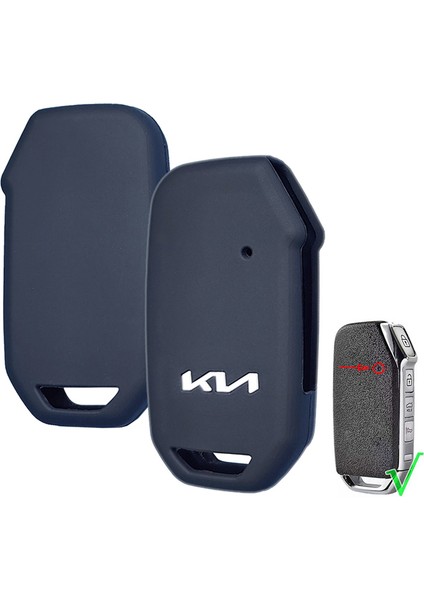 Akıllı Mavi Kia Sportage Xceed Soul Niro Telluride Sorento Cerato Seltos K3 K4 K Yeni Akıllı Uzaktan Kumanda Için Anahtar Cilt Kılıf Tutucu - E-Ticaret Başlığı (Yurt Dışından) fırsatları