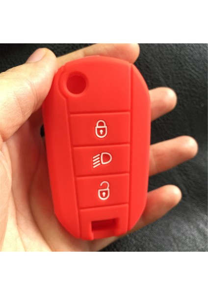Sarı Citroen C4L Cactus Xsara Peugeot Rcz Anahtar Için Silikon Araba Anahtar Kılıfı Kabuk Kapak (Yurt Dışından)