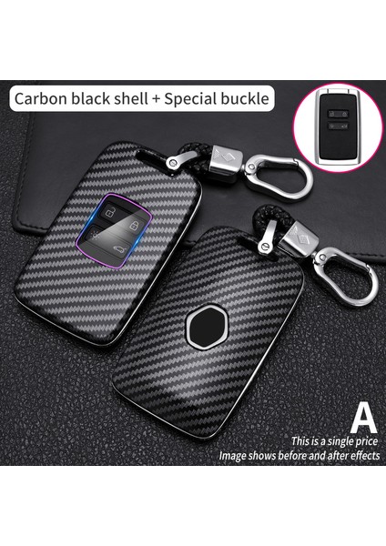 Pembe Renault Koleos Kadjar Scenic Megane Sandero Espace Clio Captur Kangoo Laguna Talisman Twingo Karbon Fiber Anahtarlık Kılıfı (Yurt Dışından) fırsatları
