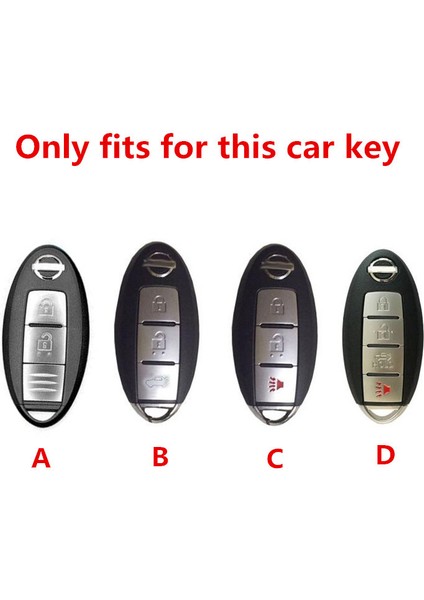 Siyah Nissan Qashqai J10 J11 X-Trail T31 T32 Kicks Tiida Pathfinder Murano Note Juke Için Dayanıklı Tam Kapak Yeni Yumuşak Tpu Araba Anahtar Kılıfı (Yurt Dışından) fiyatları