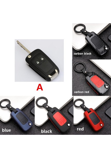 Karbon Siyahı Buick Chevrolet Cruze Aveo Trax Opel Astra Corsa Meriva Zafira Antara J Mokka Inşignia Için Silikon Karbon Fiber Anahtar Kılıfı (Yurt Dışından)