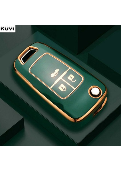 Koyu Yeşil Anahtarlık Tpu Araba Uzaktan Anahtar Kılıfı Kapak Kabuk Fobu Buick Chevrolet Cruze Aveo Trax Opel Astra Corsa Meriva Zafira Antara J Anahtarlık (Yurt Dışından) modelleri