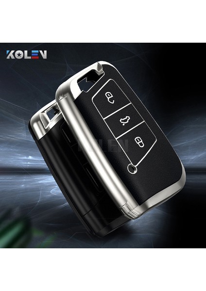 Anahtarlık Mavi Vw Volkswagen Passat B8 Magotan Golf Skoda Kodiaq Superb A7 Için Tpu Deri Araba Anahtarlık Kılıfı Kapak Koruyucu Fob Aksesuarları (Yurt Dışından) indirimleri