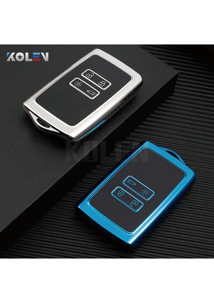 Anahtarlık Bir Kırmızı Renault Koleos Kadjar Clio Megane Captur Espace Kangoo Sandero Talisman Aksesuarları Için Tpu Araba Akıllı Anahtar Kılıfı Kapak Kabuk Fob (Yurt Dışından) fiyatları