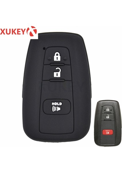 Model 2 Toyota Camry Chr Corolla Rav4 Avalon Land Cruiser Prado Prius Uzaktan Kumanda Kılıfı Silikon Anahtarlık Kapak Düğme (Yurt Dışından)