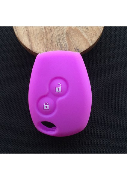 Mor Renault Clio Scenic Megane Duster Sandero Captur Anahtar Kılıfı Kapak Silikon Araba Anahtarı Kılıfı (Yurt Dışından)