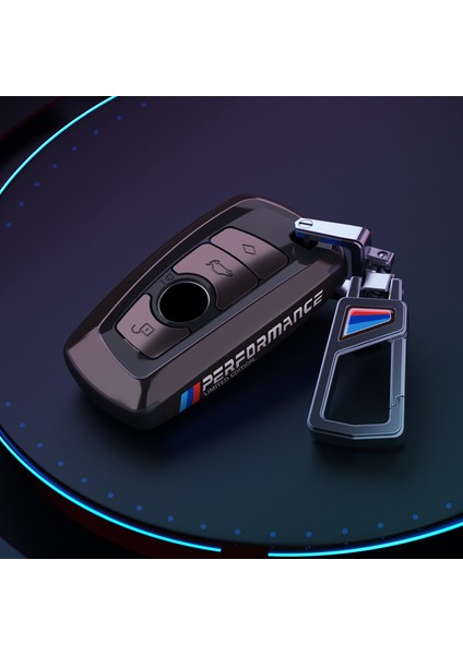 Siyah Siyah Metal Bmw Serisi F20 F21 F30 F31 F25 F01 F02 Anahtarlık Için Nano Elektrokaplama Pc Araba Akıllı Anahtar Kabuk Kılıfı (Yurt Dışından)