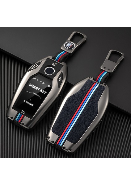 Mavi Yeni Alaşımlı Araba Anahtar Kılıfı Kabuk Bmw Serisi G11 G12 G30 G31 G32 I8 I12 I15 G01 G02 G05 G07 X3 X4 X5 X7 Için (Yurt Dışından)