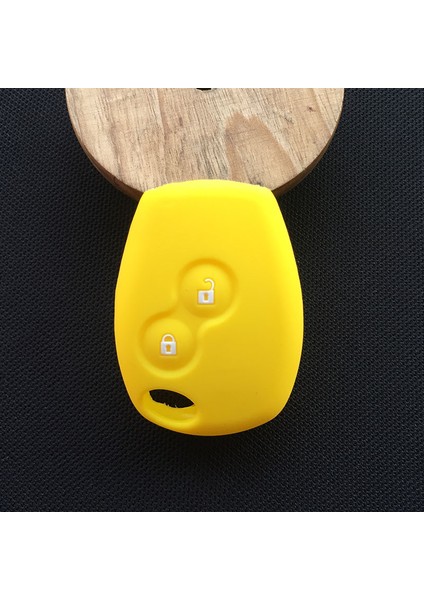 Sarı Renault Clio Scenic Megane Duster Sandero Captur Anahtar Kılıfı Kapak Silikon Araba Anahtarı Kılıfı (Yurt Dışından)