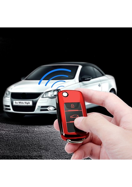 Bir Mavi Vw Volkswagen Polo Tiguan Passat B5 B6 B7 Golf K6 Jetta Lavida Skoda Octavia Için Yumuşak Tpu Araba Anahtar Kılıfı Kapak Styling (Yurt Dışından) modelleri