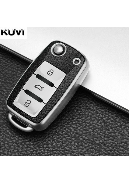 B Stili Kırmızı Vw Volkswagen Polo Tiguan Passat Golf Mk Jetta Skoda Kodiaq Superb Octavia Seat Için Deri Tpu Araba Anahtarlık Kılıfı Kapağı Promosyon (Yurt Dışından) fiyatları