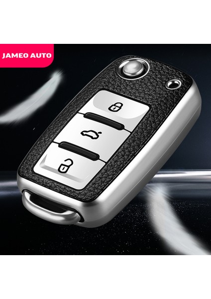 Mavi Volkswagen Vw Golf Bora Jetta Polo Golf Passat B8 Skoda Octavia A5 A7 Fabia Seat Ibiza Leon Için Tpu Araba Anahtar Kılıfı Kapak (Yurt Dışından) fiyatları