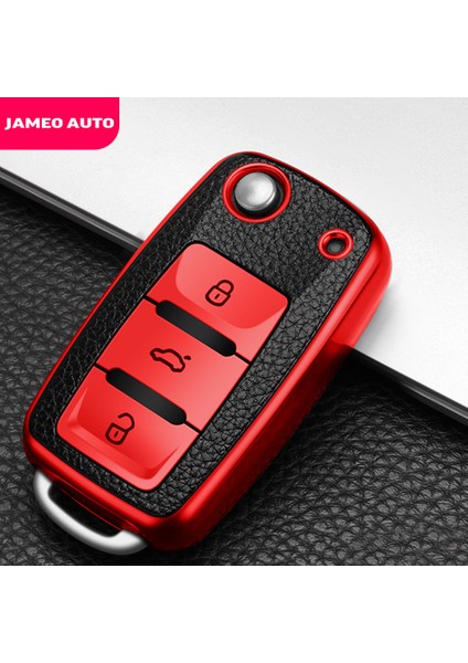 Mavi Volkswagen Vw Golf Bora Jetta Polo Golf Passat B8 Skoda Octavia A5 A7 Fabia Seat Ibiza Leon Için Tpu Araba Anahtar Kılıfı Kapak (Yurt Dışından) indirimleri