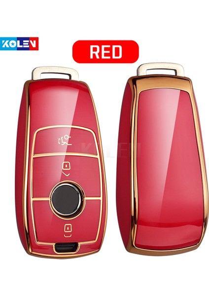 Sadece Kırmızı Kılıf Mercedes Benz E Class W213 E200 E260 E300 E S Sınıfı Gls Gla Anahtar Kılıfı Kabuk Fob Kılıfı Oto Aksesuarları (Yurt Dışından)