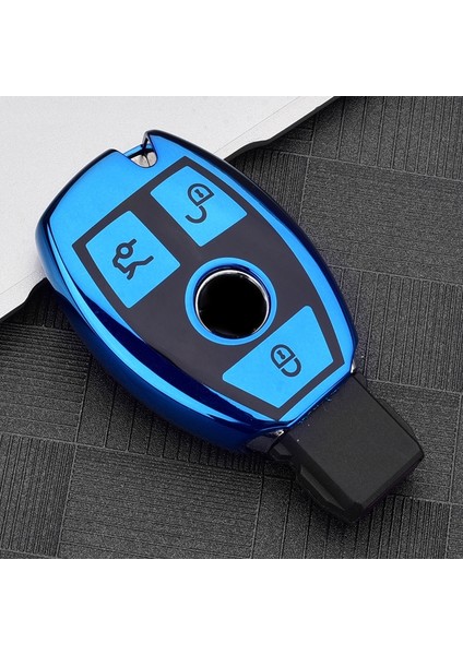 Pembe Yeni Yumuşak Tpu Araba Uzaktan Anahtar Kılıfı Tam Kapak Kabuk Fob Mercedes Benz A B C R G Sınıfı Glk Gla W204 W251 W463 W176 Amg Anahtarlık (Yurt Dışından)