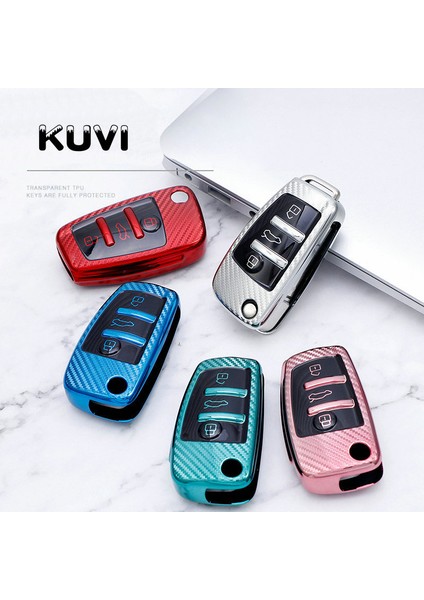 A-Tarzı-Mavi Yeni Yumuşak Tpu Araba Katlanabilir Anahtar Kılıfı Audi A3 8l 8p A4 B6 B7 B8 Af Rs3 Q3 Q7 Tt 8l 8V S3 Araba Kabuk Aksesuarları Için (Yurt Dışından)