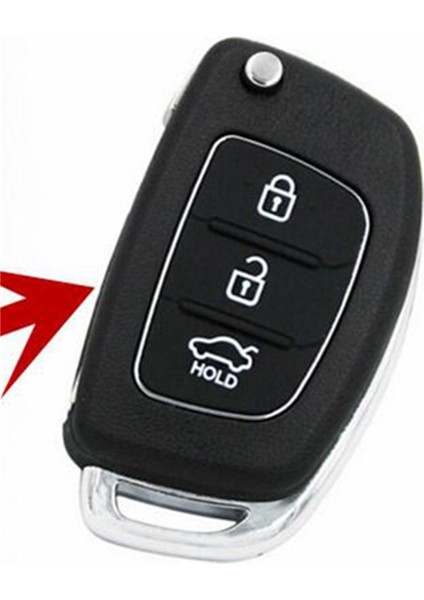 C-Kırmızı Hyundai Creta I10 I20 Tucson Elantra Santa Fe Için Parlak Deri Araba Uzaktan Kumanda Flip Anahtar Kabuk Kılıfı Oto Anahtarlık Kapak Case - El Dikişi (Yurt Dışından)