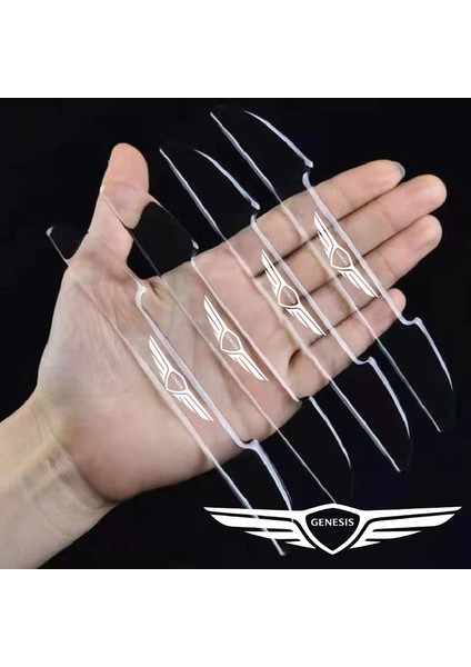 Beyaz Hyundai Genesıs G80 G70 G90 GV80 Için Araba Kapı Çarpışma Şeridi Dekorasyon Kenar Tampon Çıkartmaları Auto Araç Aksesuarları (Yurt Dışından) modelleri