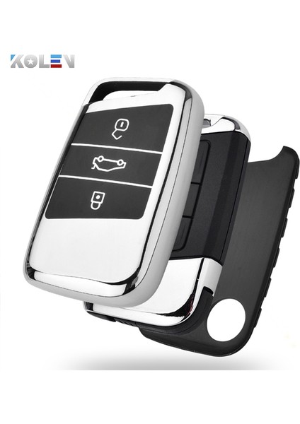 Sadece Mavi Kılıf Yeni Yumuşak Tpu Araç Uzaktan Kumanda Anahtar Kılıfı Kapak Tutucu Kabuk Fob Volkswagen Vw Magotan Passat B8 Golf Skoda Superb A7 Aksesuarları Için (Yurt Dışından) indirimleri