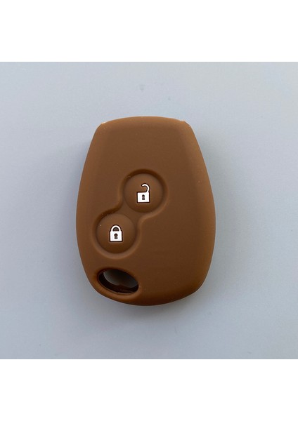 Kahverengi Renault Clio Scenic Megane Duster Sandero Captur Anahtar Kılıfı Kapak Silikon Araba Anahtarı Kılıfı (Yurt Dışından)