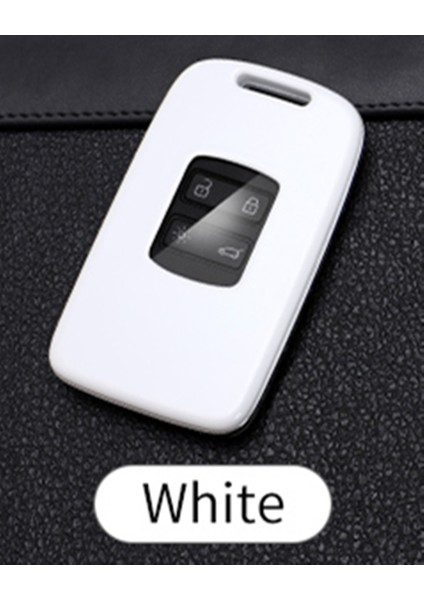 Mor Renault Koleos Kadjar Scenic Megane Sandero Espace Clio Captur Kangoo Laguna Talisman Twingo Karbon Fiber Anahtarlık Kılıfı (Yurt Dışından)