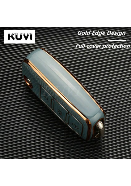 Yeşil Yeni Lüks Kaplama Araba Anahtar Kılıfı Kapak Vw Volkswagen Polo Golf Passat Beetle Caddy T5 Up Eos Tiguan Skoda A5 Seat Leon Altea Için (Yurt Dışından)