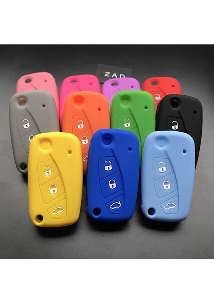 Sarı Fıat Panda Stilo Punto Doblo Grande Brav Ducato Minibus 3 Düğmeli Araba Anahtar Kılıfı Kapağı Için Zad Silikon Anahtarlık Kılıfı (Yurt Dışından) fiyatları