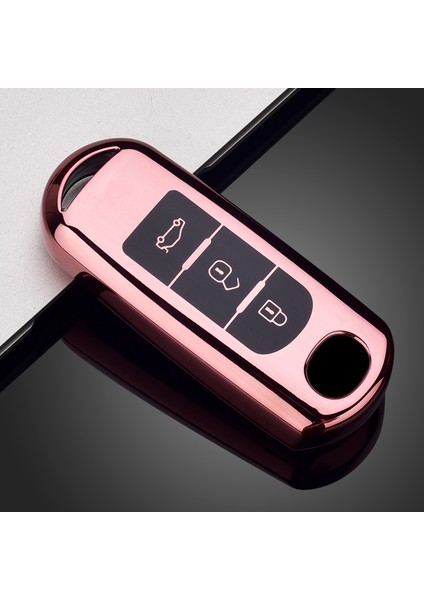 3 Düğme-Pembe Mazda Atenza Axela Demio Cx-5 Cx5 Cx-3 Cx7 Cx Aksesuarları Için Tpu Araç Uzaktan Kumanda Kılıfı Kapağı (Yurt Dışından)