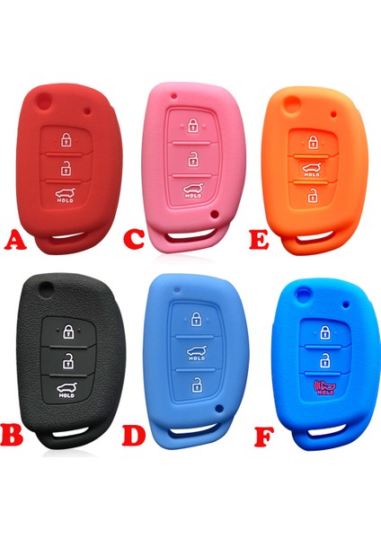 C Tipi Mavi Hyundai Solaris Accent IX25 Creta Elantra IX35 Tucso Verna I10 I20 I40 Anahtarlık Araba Aksesuarları Key Case (Yurt Dışından)