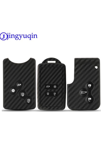 Bir Stil Renault Kadjar Captur Clio Megane Rs Koleos Logan Scenic Kart Kılıfı Anahtarlık - Karbon Erkek Araba Anahtar Çantası (Yurt Dışından)