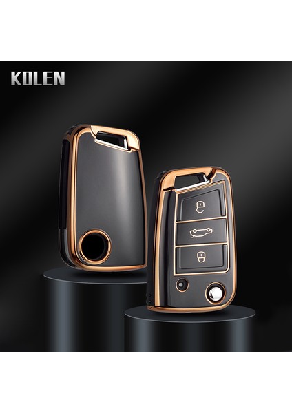 Anahtarlık Yeşil Yeni Tpu Araba Anahtar Kılıfı Kapak Kabuk Vw Volkswagen Golf 7 Mk7 Tiguan Mk2 Seat Ateca Leon Fr Ibiza Skoda Octavia Kodiaq Için (Yurt Dışından) modelleri