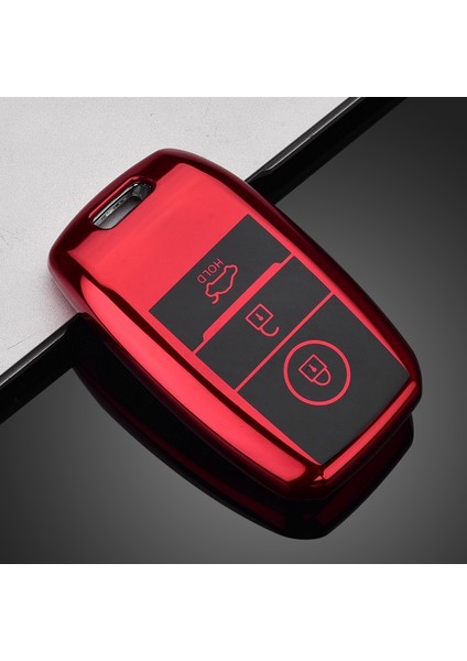 Kırmızı Kıa Rio Rio5 Sportage Ceed Cerato K3 Kx3 K4 K5 Cerato Sorento Optima Cerato Picanto Için Yumuşak Tpu Araba Uzaktan Anahtar Kılıfı Kapak Kabuk (Yurt Dışından)