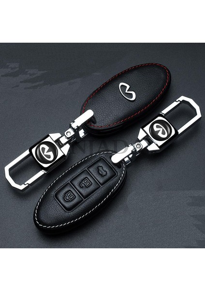 C R 2 Infiniti Q50 Q60 Q70 QX55 G37 JX35 QX50 QX60 QX80 Anahtarlık Deri Araba Anahtar Kılıfı Kutu Kapak Koruyucu Çanta (Yurt Dışından)