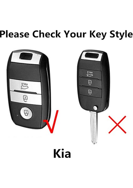 A-Gümüş Kia Ceed Rio Rio5 Sportage R K3 Kx3 K4 K5 Ceed Sorento Cerato Optima Için Yumuşak Tpu Araba Anahtar Kılıfı Kabuk (Yurt Dışından)