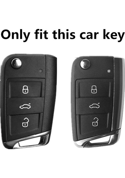 Mavi Volkswagen Vw Polo Golf 7 Mk7 Tiguan Passat Skoda Octavia Kodiaq Karoq Seat Ateca Leon Anahtar Kılıfı Kapak (Yurt Dışından) modelleri